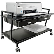 VERTIFLEX Underdesk Machine Stand, w/Drawer, 25-1/4"x15-3/4"x15-3/4", BK VRTVF95530